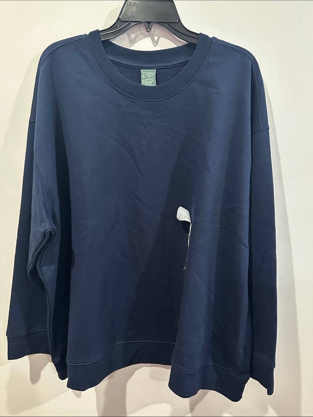 Women's Plus Size Fleece Sweatshirt with Long Sleeves Size 3X - Picture 4 of 9